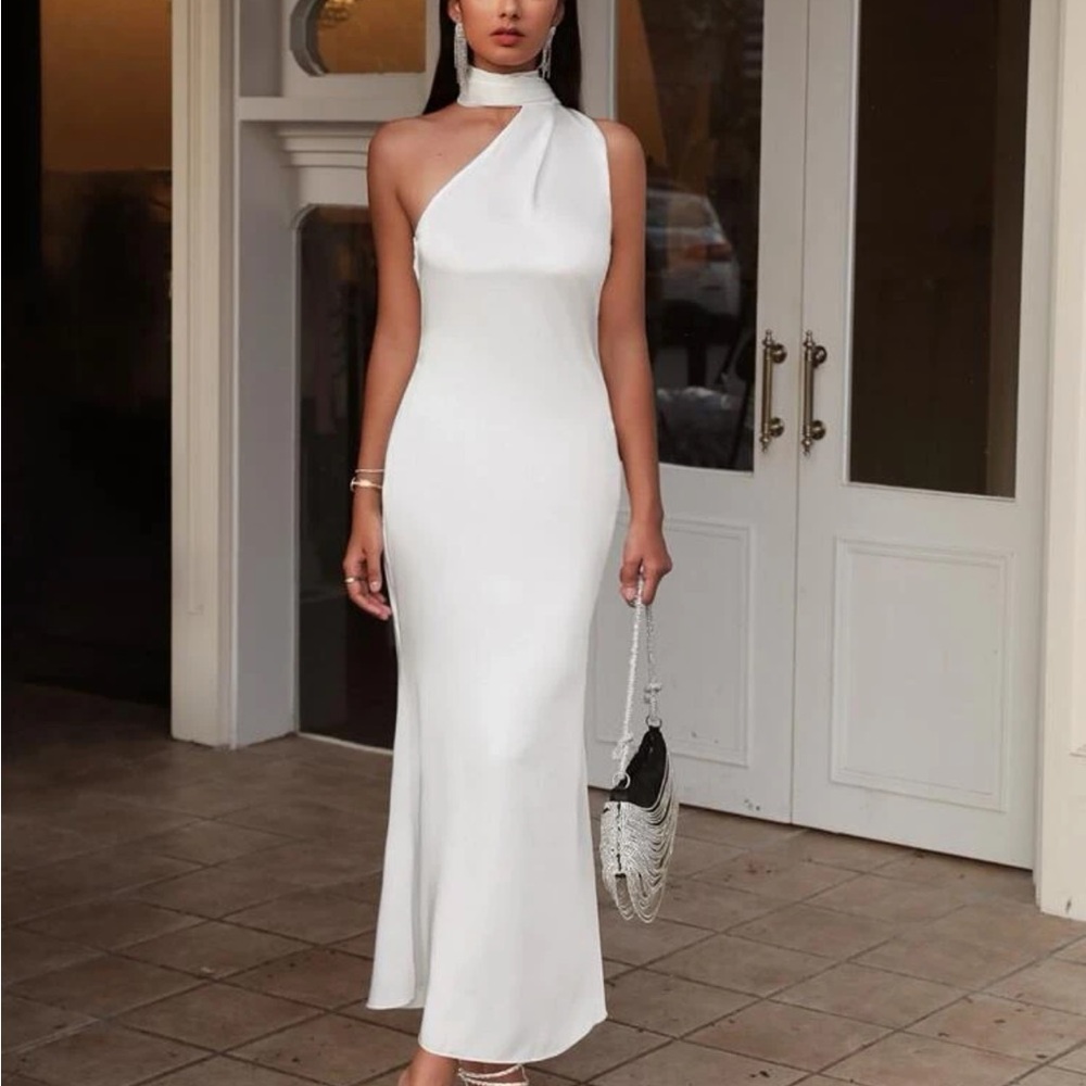 White bridal dress